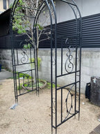 Heavy Duty Metal Garden Arbor Vine Flower Frame Plant Arch Trellis for Clambing Plants