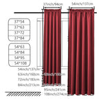 4pcs Light Filtering Curtains - Elegant Colour Fade-Resistant Polyester with Rod Pocket Design, Perfect for Living Room, Bedroom