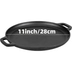 3PCS Cast Iron Skillet Set (6/8/10 Inch)  Pre-Seasoned, Heavy-Duty Pans for Oven, Grill & Campfire, Even Heat, Non-Stick Surface