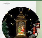 LED Christmas Lanterns Crystal Balls Music Boxes Snowflakes Snowfall Lanterns Christmas and New Year Gifts Hanging Ornaments