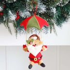 Navidad Snowman Xmas Hanging Ornament Santa Claus Parachute Pendant Christmas Decoration