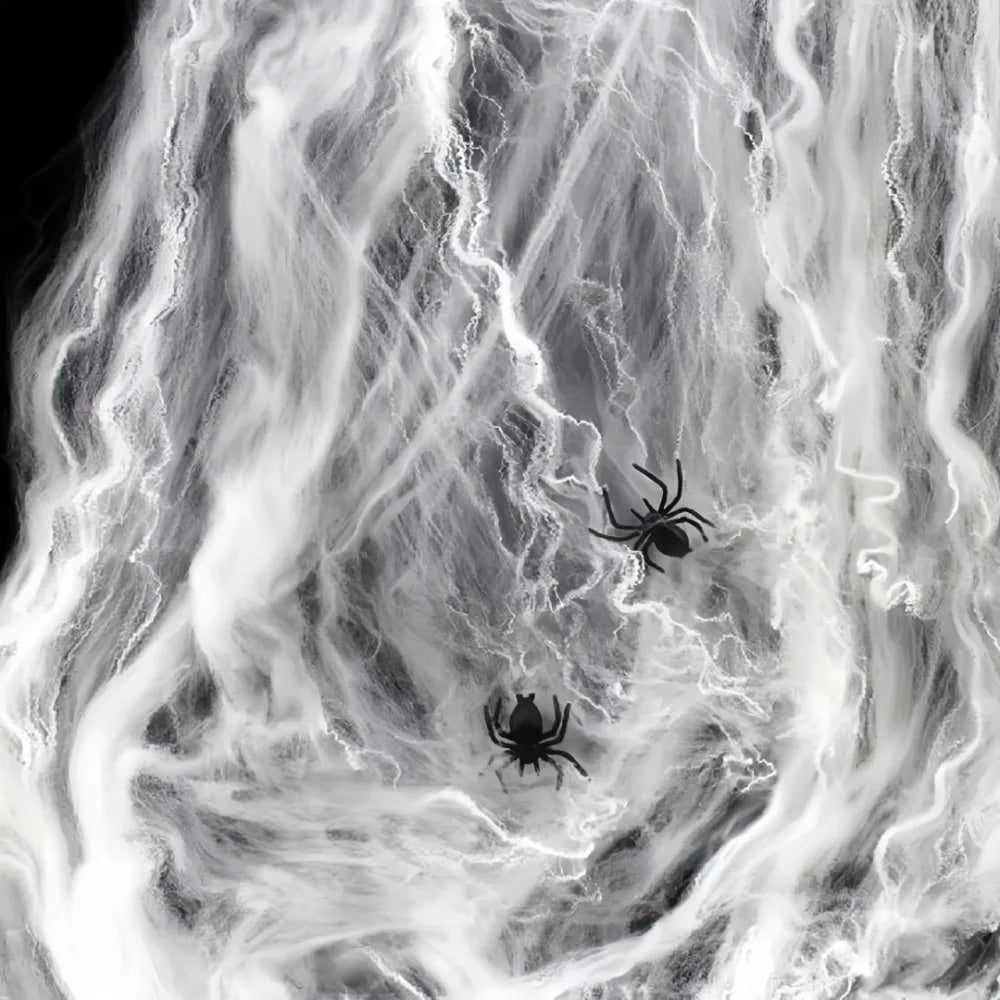 Halloween Ghost Festival Spider Web Simulated Spider Web for Decorating Secret Rooms in Haunted Houses KTV Shopping Malls Horror
