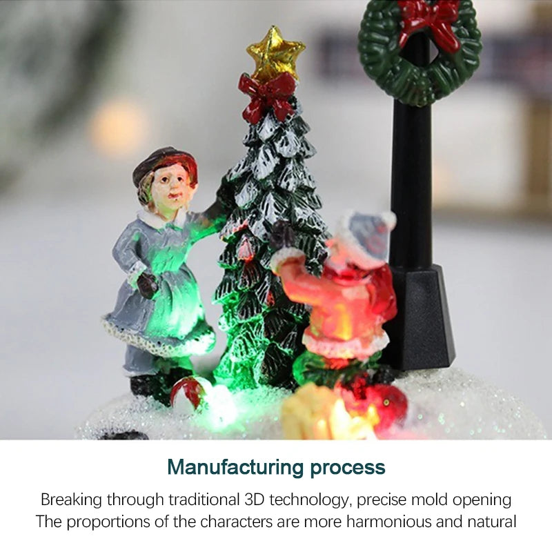 Christmas House Light Decorations For Home Ornaments Kids Xmas Gift New Year 2025 Navidad Decor Bedroom Night Light With Battery