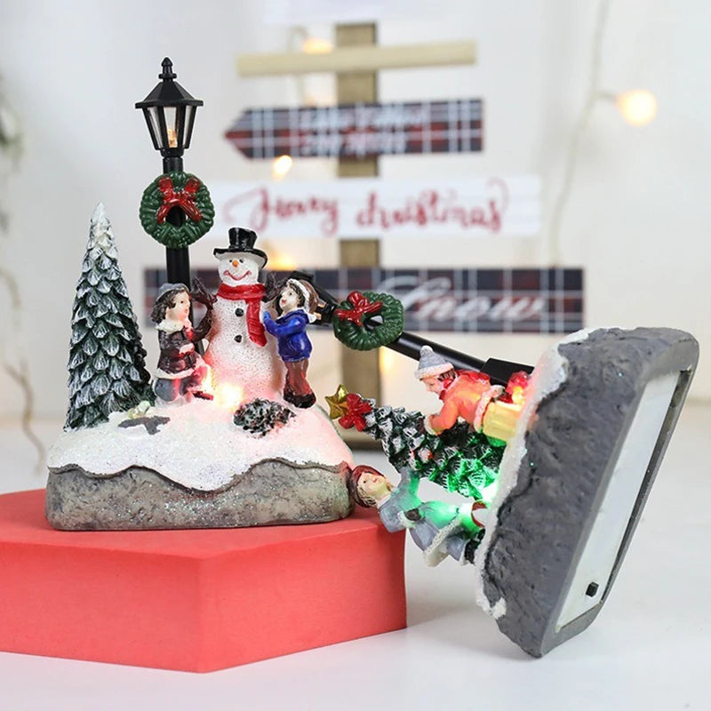 Christmas House Light Decorations For Home Ornaments Kids Xmas Gift New Year 2025 Navidad Decor Bedroom Night Light With Battery