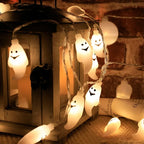 Halloween Led Lights String Twinkle Party Festoon Light Decoration Skull Pumpkin Bat Outdoor Lights Garland Street Portable