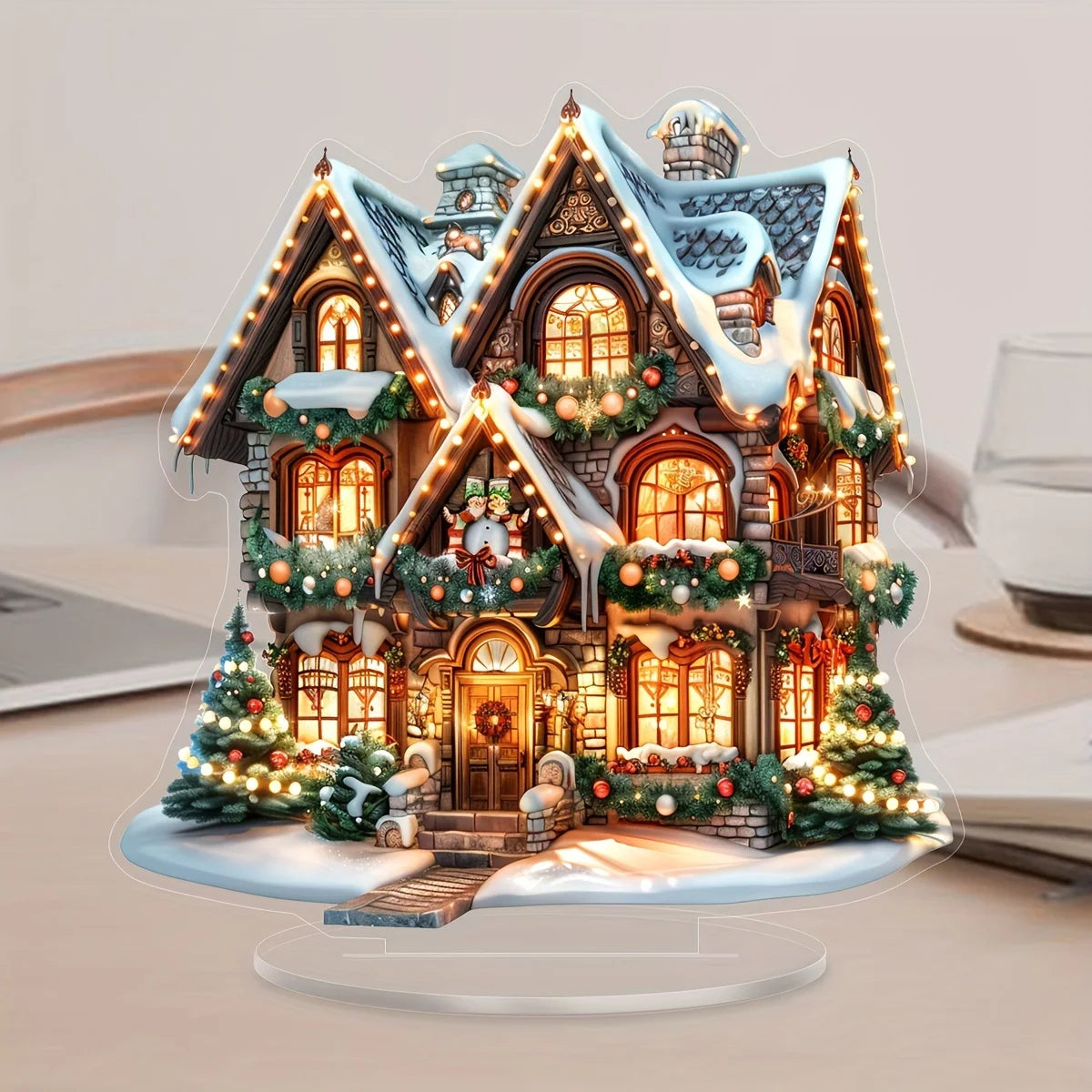 1 PCS of festival decoration, Christmas style, multi-functional desktop decoration for home,office andbedroom, unique gift idea