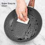 Granite Pots and Pans Set Ultra Nonstick, 11 Piece Die-Cast Cookware Sets with Frying Pan, Sauce Pan, Stockpot,