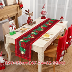New New Year Christmas Table Runner Snowman Santa Claus Christmas Tablecloth Navidad Gift Elk Table Decor Christmas Party