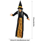 Halloween Witch Ghost Decor Horror Pendant Glowing Prank Props Electric Toys Haunted House Bar Club Home Festival Decoration