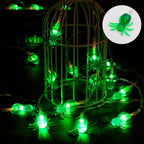 Halloween Led Lights String Twinkle Party Festoon Light Decoration Skull Pumpkin Bat Outdoor Lights Garland Street Portable