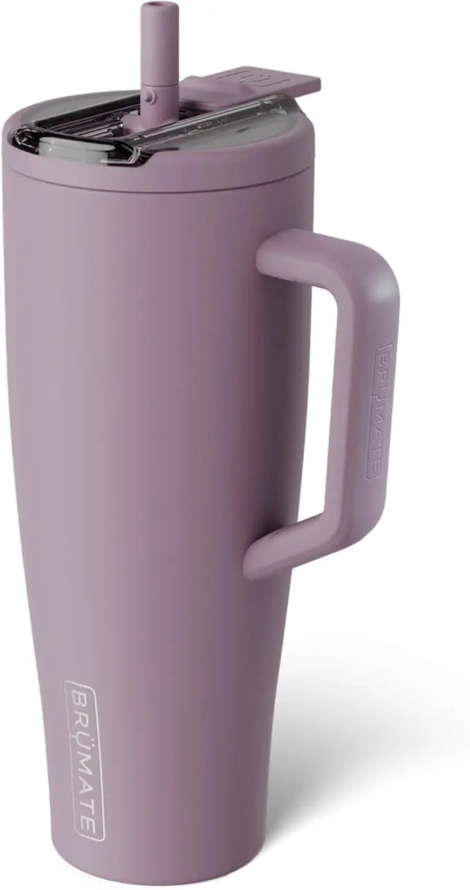 Brümate Era 40 oz Tumbler with Handle and Straw |   100% Leakproof Insulated Water Bottle Tumbler with Lid and Flexible Softsip Straw |   Made of Stainless Steel |   Cup Holder Friendly