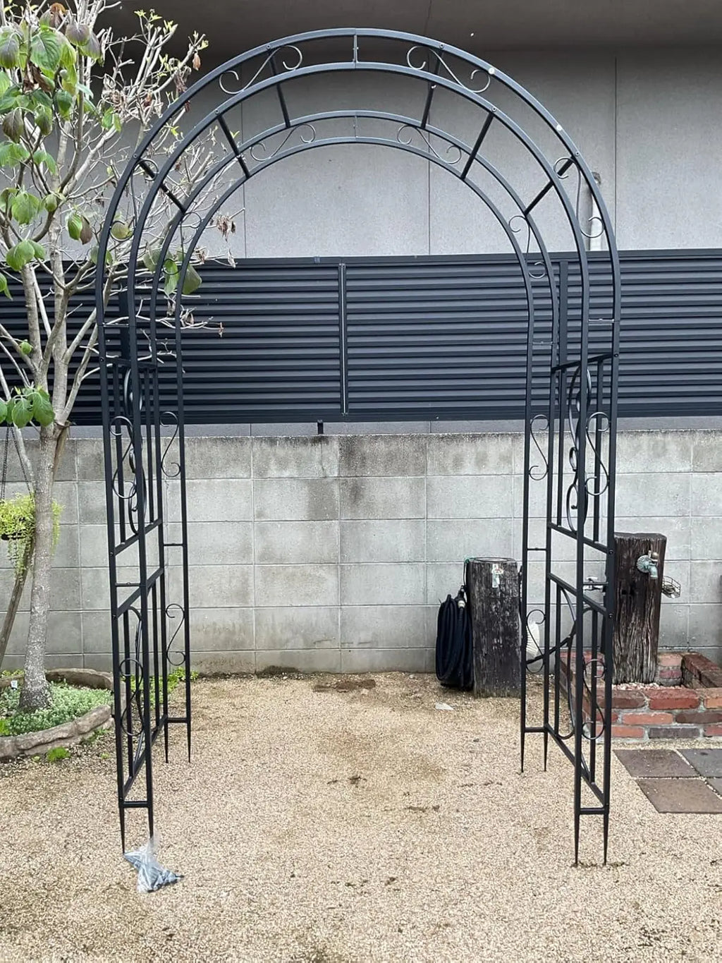 Heavy Duty Metal Garden Arbor Vine Flower Frame Plant Arch Trellis for Clambing Plants