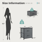 MCQ 2 Fabric Drawers Living Room Cabinet Storage Display Nightstand Bedside Coffee Sofa Tea Table Cabinets For Furniture