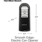 Hamilton Beach Smooth Touch Electric Automatic Can Opener Easy Push Down Lever Eliminates Sharp Edges Opens All Standard-Size