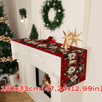 New New Year Christmas Table Runner Snowman Santa Claus Christmas Tablecloth Navidad Gift Elk Table Decor Christmas Party