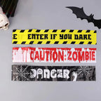 Halloween Party Decoration Warning Tape Scary Caution Tape Roll Hazard Warning Tape Indoor Outdoor Spooky DIY Prop Decorations