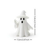 Halloween ghost ornament, 3D printed funny ghost figurine in an OK pose, suitable for home decoration, living room, bedroom