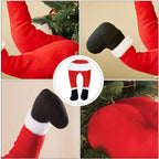 Christmas Tree Decoration Plush Door Decoration Santa Elf Legs Decoration Home Hanging Ornaments Children Gift Surprise Supplies
