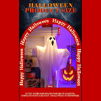 Halloween Ghost Hanging Decorations Halloween Hanging Light Up White Flying Ghosts Tree Window Wall Scary Ornament 50X40cm