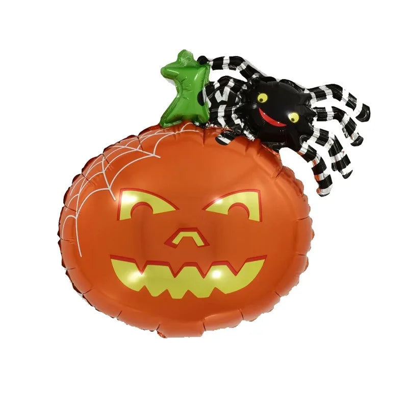 Halloween Pumpkin Ghost Balloons Halloween Decoration Spider Foil Balloon Bat Globos Halloween Party Supplies Inflatable Kid Toy