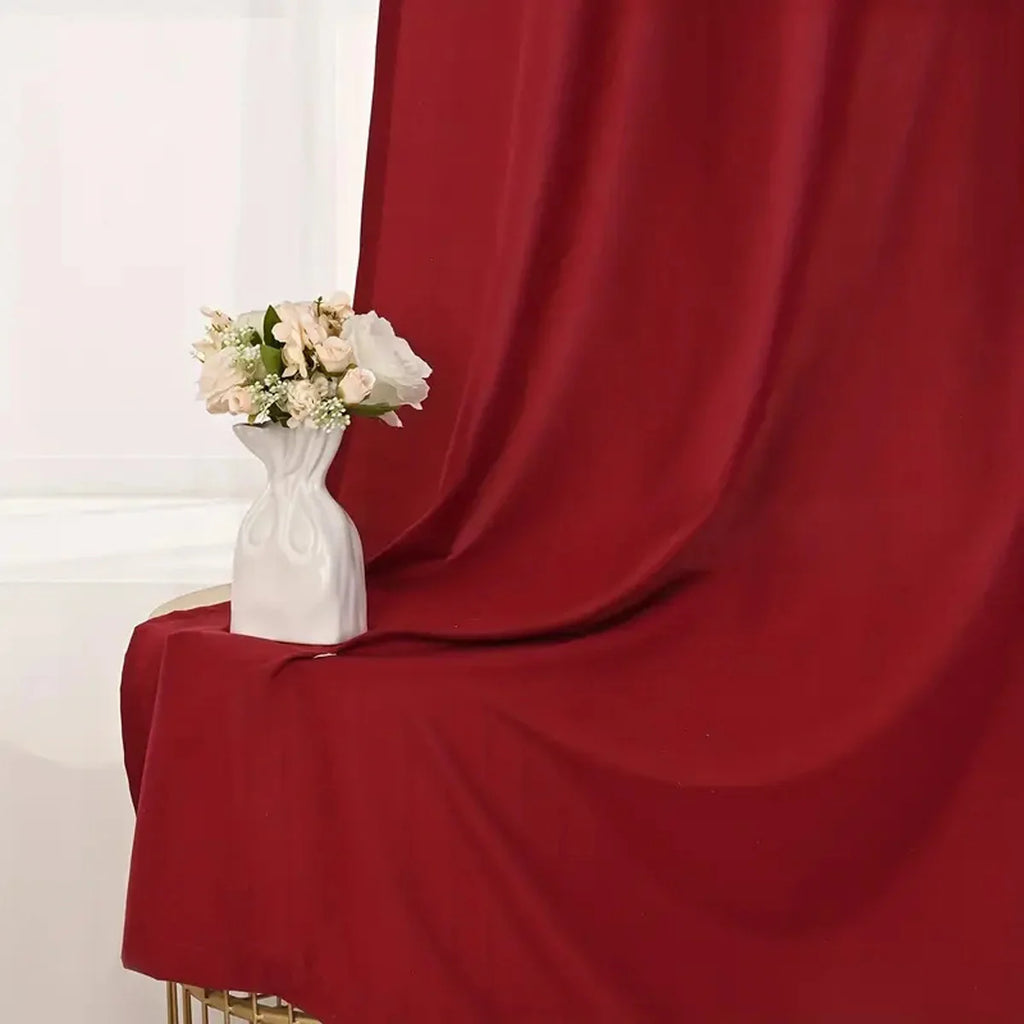4pcs Light Filtering Curtains - Elegant Colour Fade-Resistant Polyester with Rod Pocket Design, Perfect for Living Room, Bedroom