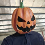 Halloween Evil Pumpkin Head Latex Mask Full Head Costume Mask for Cosplay Party Haunted House Carnival