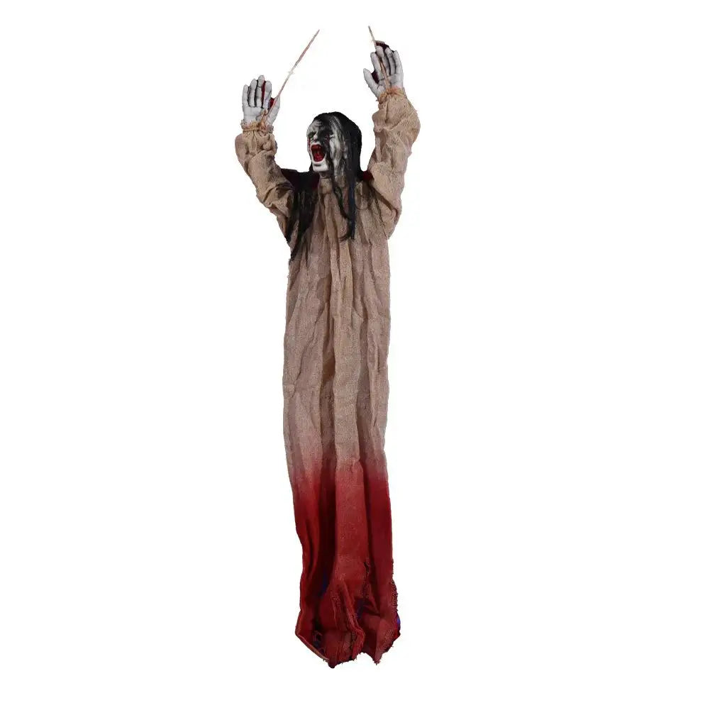 Halloween Spirit Face Decorations Eye Catching Bloody Eye Shape Doll Ornament Terrifying In Dark Place Embellishment Party