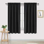 1 Panel Blackout Curtains Light Reducing Thermal Insulated Grommet Black Out Curtains Panels Drapes for Living Room Bedroom