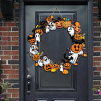 Halloween Wooden Sign Pumpkin Ghost Hanging Wood Plaque Wreath Accessory Home Wall Room Cafe Shop DIY Holiday Party Decoration