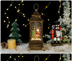 LED Christmas Lanterns Crystal Balls Music Boxes Snowflakes Snowfall Lanterns Christmas and New Year Gifts Hanging Ornaments