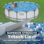 Steel Pro MAX  Above Ground Pool, Round Metal Frame Outdoor Swimming Pool Set with Filter Pump, Ladder, and, Custom