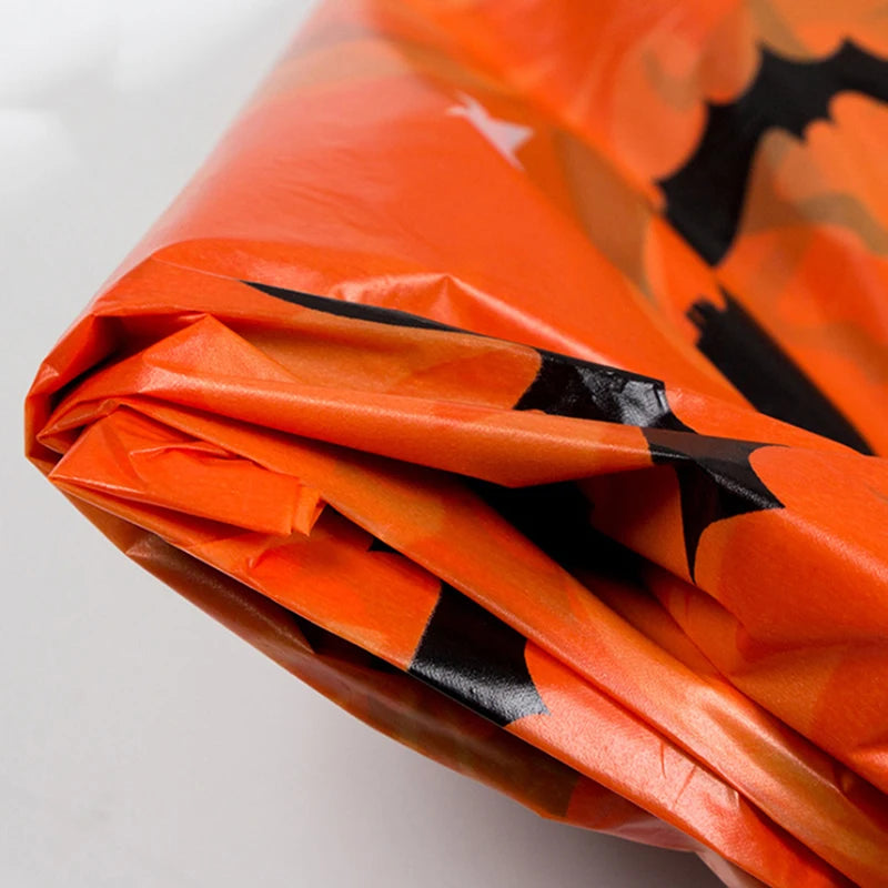 Halloween Decoration Tablecloth Pumpkin Spider Web Plastic Folding Setsholidayparty Hometableclothsuppliesbackdroparrangement