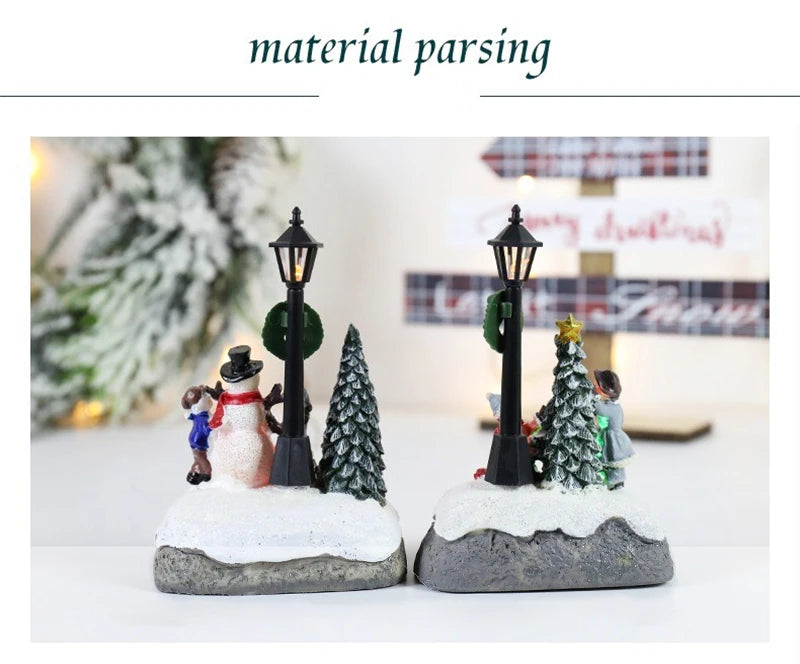 Christmas House Light Decorations For Home Ornaments Kids Xmas Gift New Year 2025 Navidad Decor Bedroom Night Light With Battery