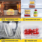 48PCS BPA-Free Food Storage Set – 24 Airtight Containers with Lids & Labels for Kitchen, Pantry & Travel