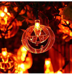 Halloween Led Lights String Twinkle Party Festoon Light Decoration Skull Pumpkin Bat Outdoor Lights Garland Street Portable