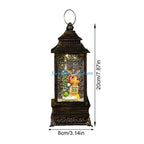 Christmas Decorative Snow Lanterns with LED Light Automatic Snowfall Effect Battery Operated Holiday Homes Decors
