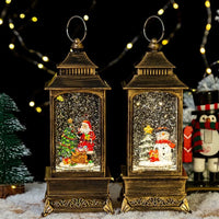 LED Christmas Lanterns Crystal Balls Music Boxes Snowflakes Snowfall Lanterns Christmas and New Year Gifts Hanging Ornaments