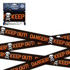Halloween Party Decoration Warning Tape Scary Caution Tape Roll Hazard Warning Tape Indoor Outdoor Spooky DIY Prop Decorations
