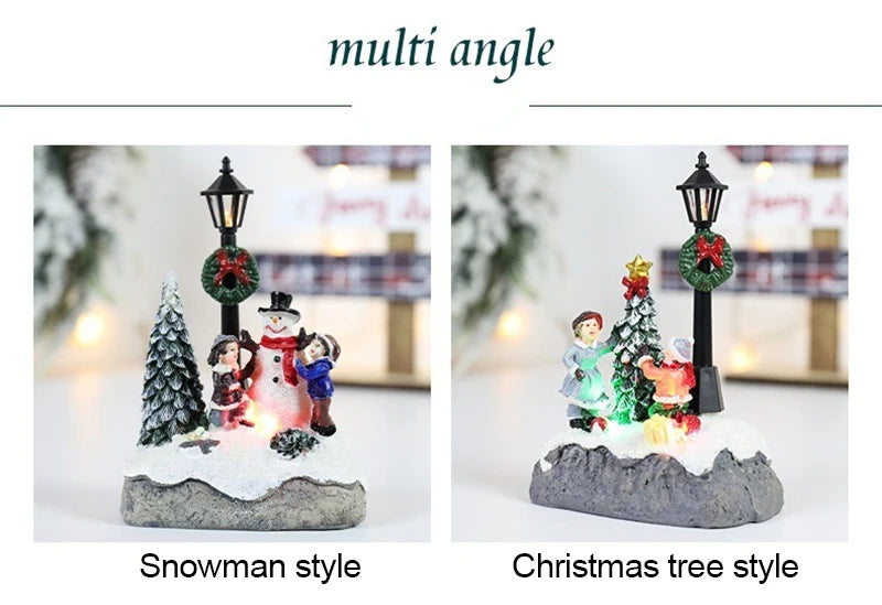 Christmas House Light Decorations For Home Ornaments Kids Xmas Gift New Year 2025 Navidad Decor Bedroom Night Light With Battery