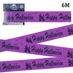 Halloween Party Decoration Warning Tape Scary Caution Tape Roll Hazard Warning Tape Indoor Outdoor Spooky DIY Prop Decorations