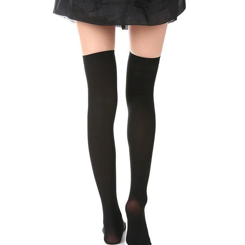 Halloween April Fools Day Theme Party Role Playing Horror Skull Print Long Tube Tight Stockings Costume Women Festival