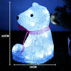 Santa Snowmen Xmas Elk Ornament Light Christmas Day Decoration Holiday Lighting Presents Kids New Year Gift Led Light Christmas