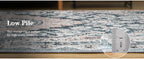 Area Rugs for Living Room, Machine Washable Vintage Rug, Non-Slip Low Pile Throw Rugs with Rubber Backing Washable Carpet