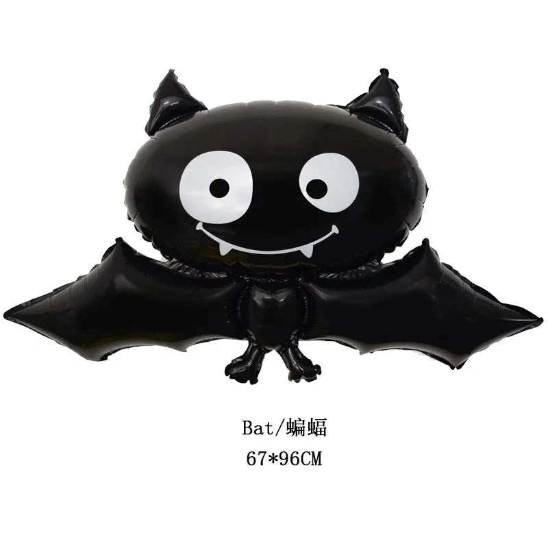 Halloween Pumpkin Ghost Balloons Halloween Decoration Spider Foil Balloon Bat Globos Halloween Party Supplies Inflatable Kid Toy