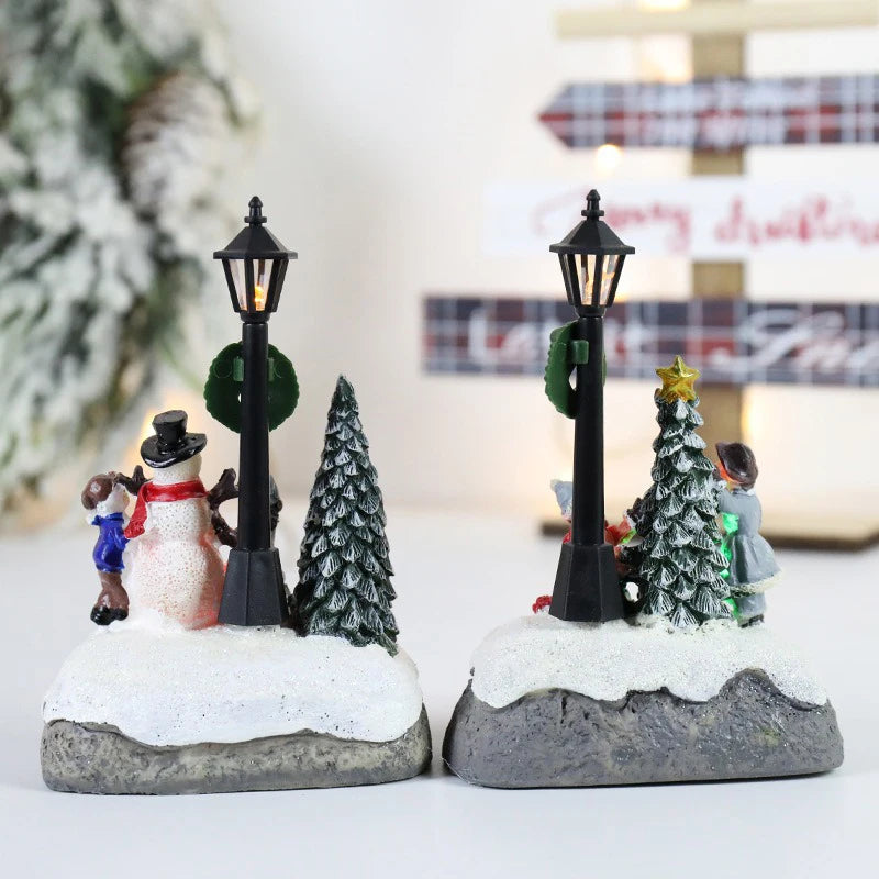Christmas House Light Decorations For Home Ornaments Kids Xmas Gift New Year 2025 Navidad Decor Bedroom Night Light With Battery