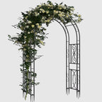 Heavy Duty Metal Garden Arbor Vine Flower Frame Plant Arch Trellis for Clambing Plants