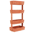 4-Tier Vertical Raised Planter Box Elevated Garden Bed Outdoor Wooden Herb Planter for Gardening And Plant Cultivation