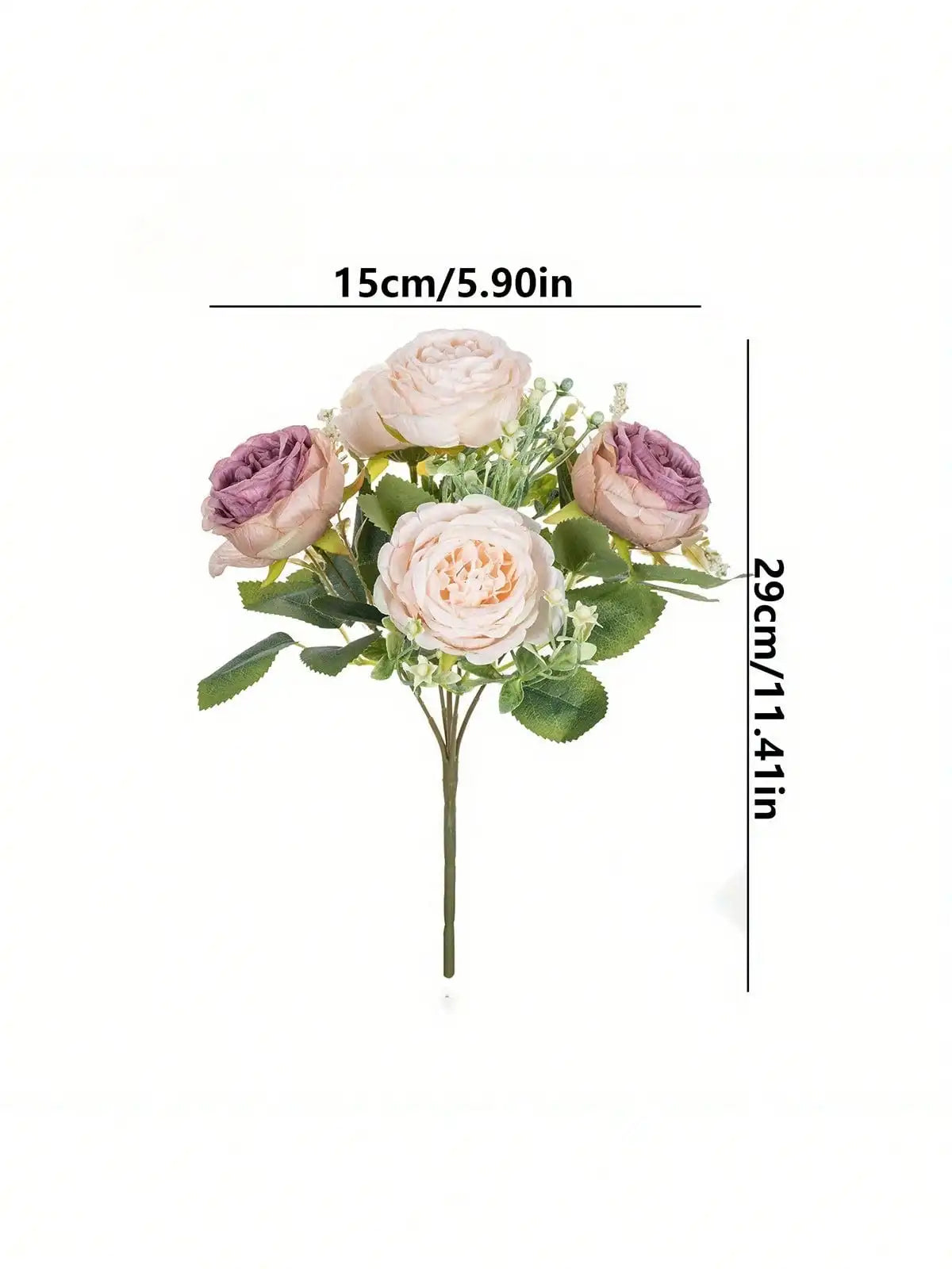 4pcs Artificial Peony Flowers - UV Resistant Real Touch Fake Bouquet For Garden Patio Wedding Engagement Decor, Versatile Home Decor Without Container