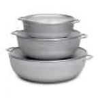 Imusa 3Pieces Colombian Cast Aluminum Caldero or Dutch Oven Set with Lid
