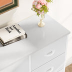 JHK Dresser Children's Wardrobe For Bedroom With 8 Fabric Drawers Storage Cabinet Steel Frame Assembly Closet For Home Furniture